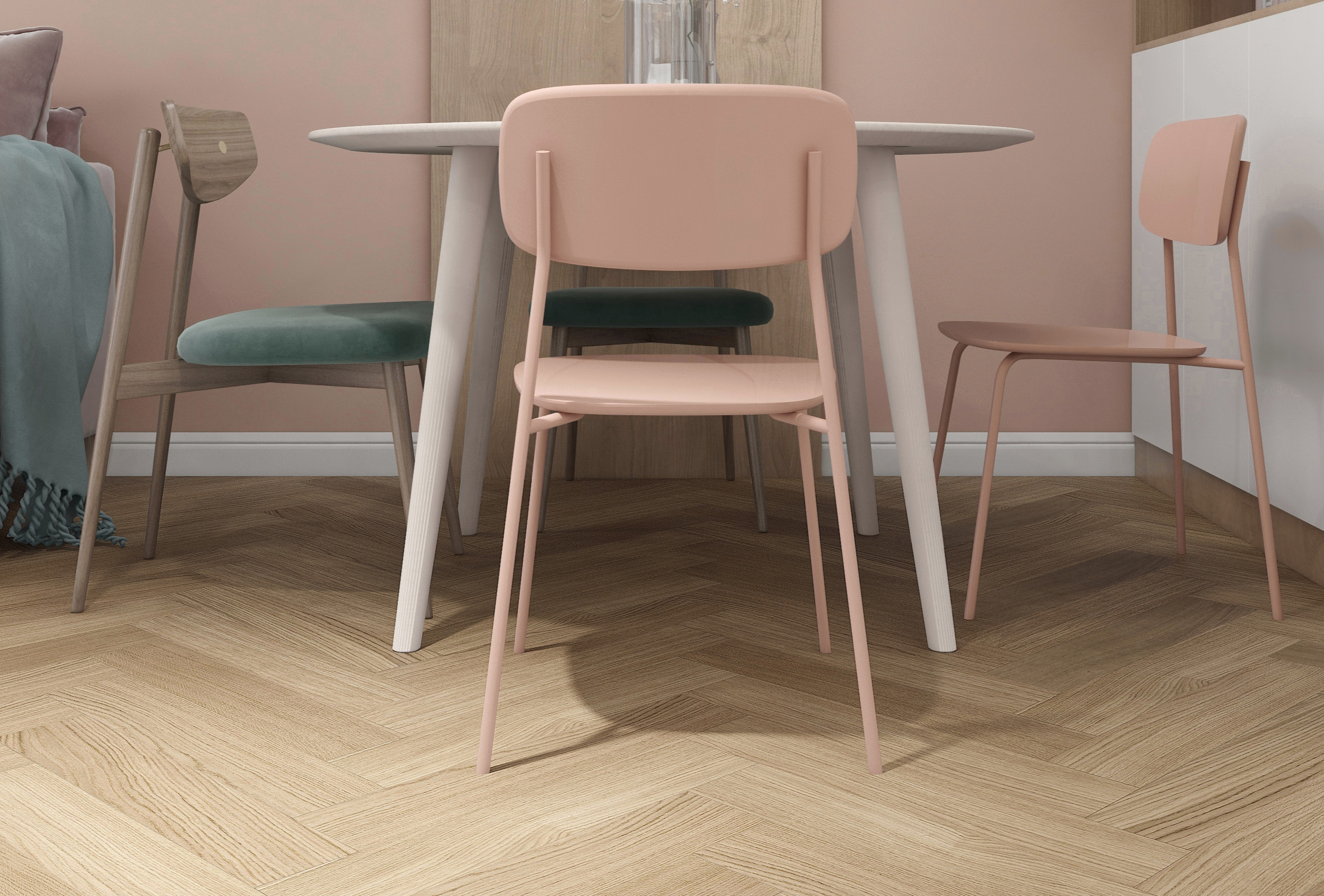 環(huán)保地板，讓健康更貼近生活 歐洲橡木人字拼