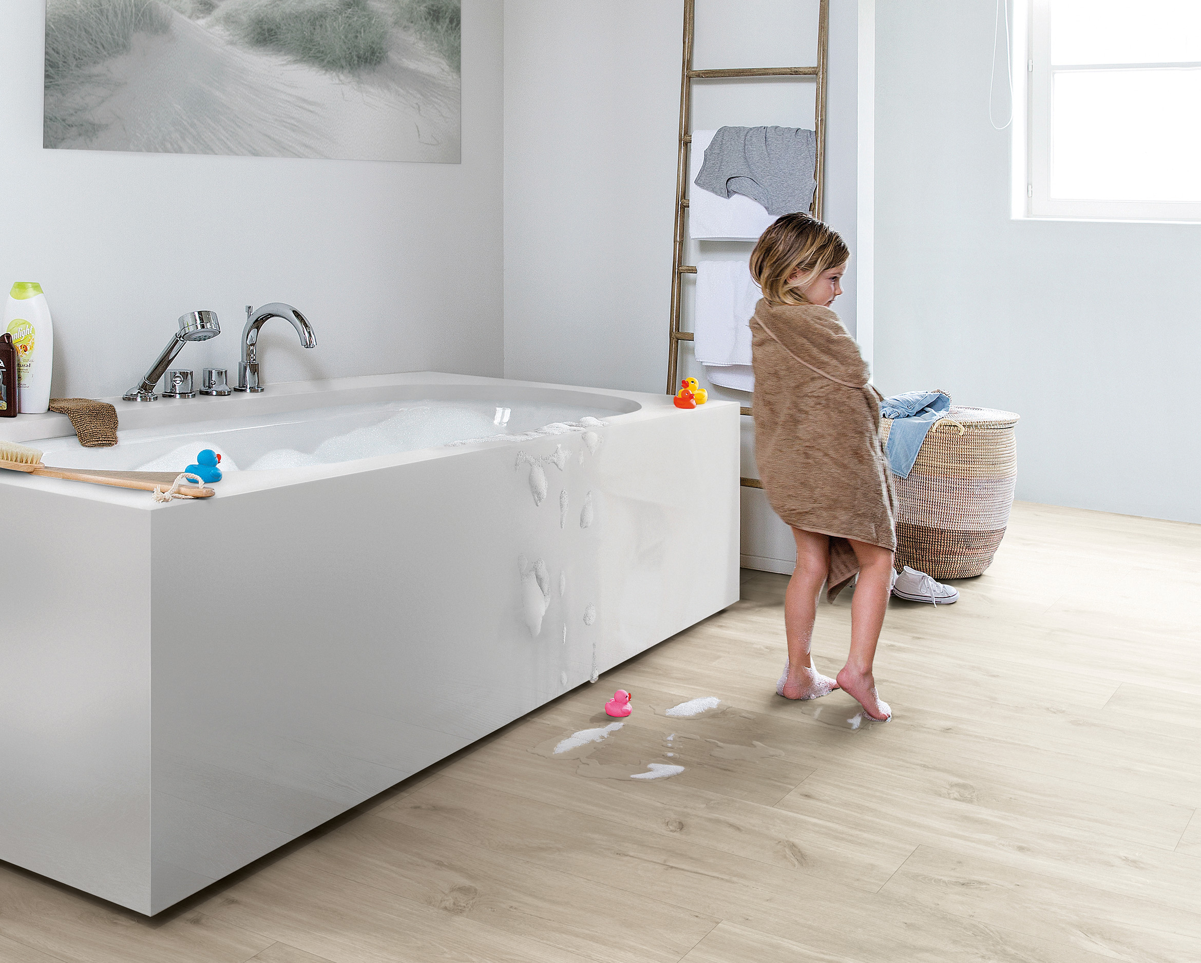 得高Quick-Step進口地板，尖端科技，無懼水漬 2