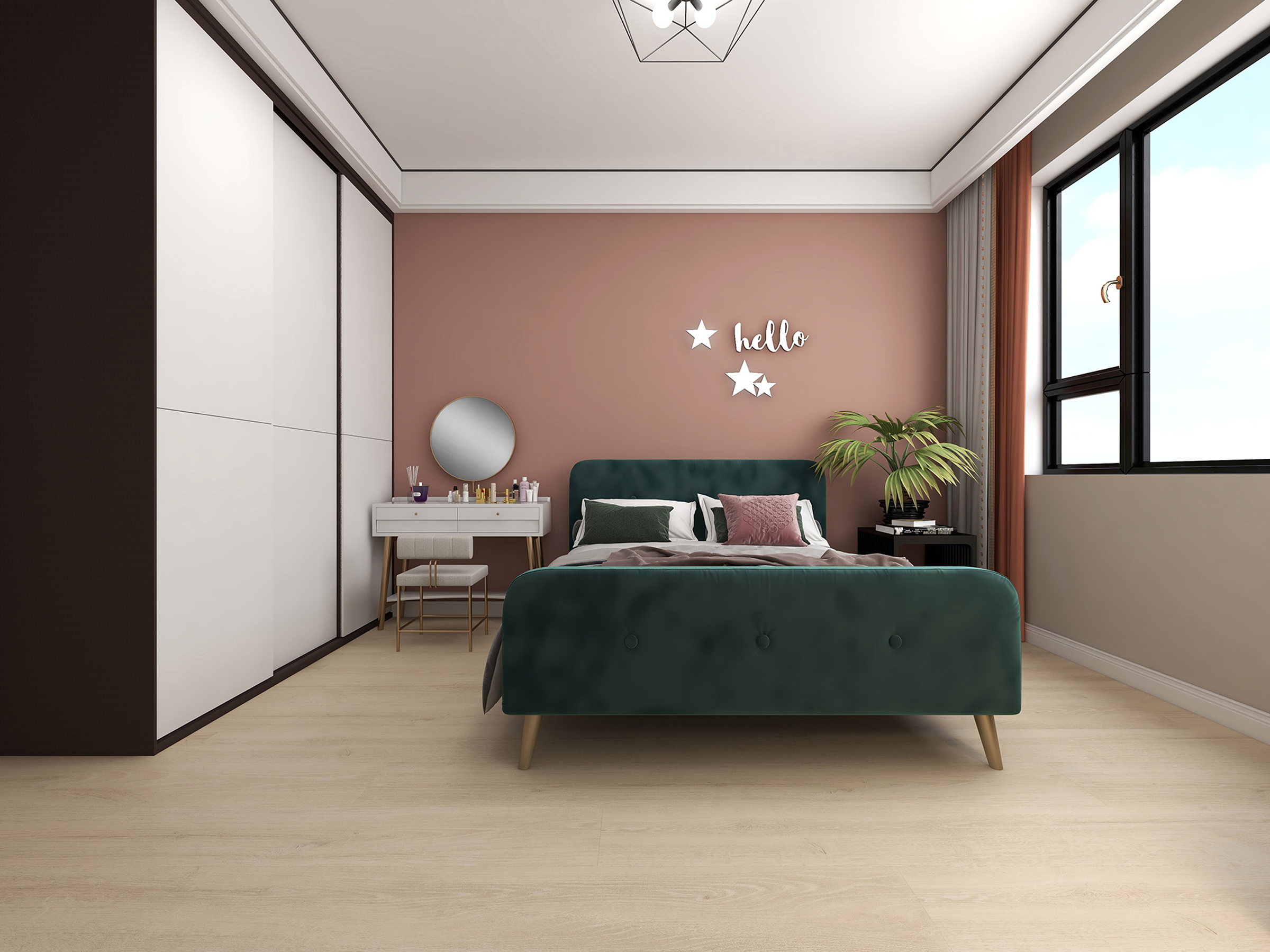 得高環(huán)保地板，適用地熱，溫暖愛家 IM3545北歐